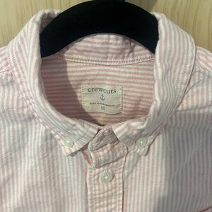 Crewcuts Pink and White Striped boys Button-Up